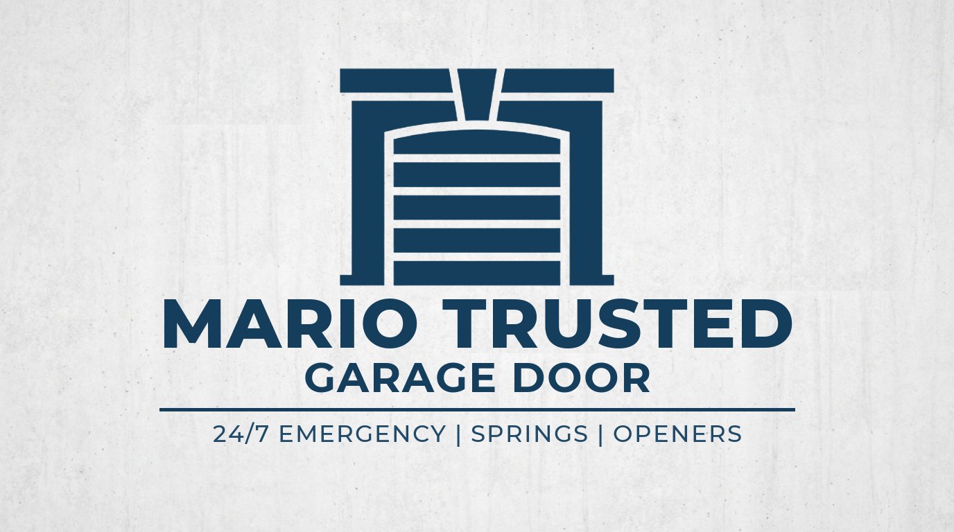 Mario Trusted Garage Door Logo